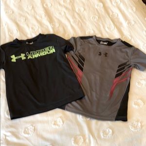 Under Armour heat gear shirts size 6